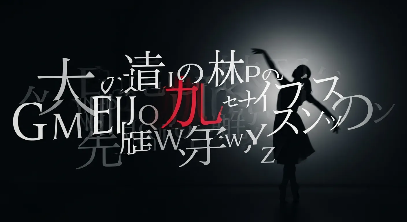 Kinetic typography for Tokyo Contemporary Dance